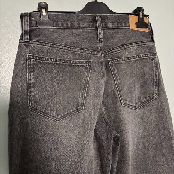 MADEWELL The Slougchy Boyjean Black Denim Jeans Pants Dark 26 - Picture 7 of 12